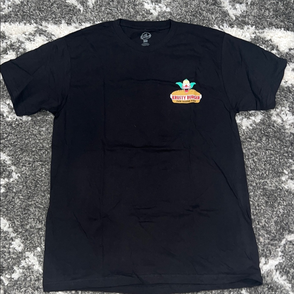 NWOT The Simpsons Krusty Burger Black T-Shirt